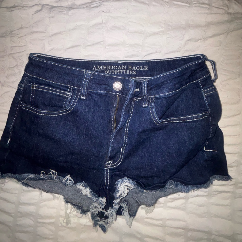 American Eagle Outfitters Dark Blue Jean Shorts